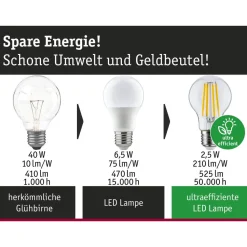LED-filamenttilamppu Paulmann Eco-Line Corn, 230V, ST64, E27, 806lm, 4.3W, 3000K, himmennettävä, kirkas