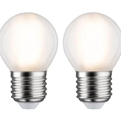 LED-filamenttilamppu Paulmann Drop, E27, 470lm, 5W, 2700K, matta, 2kpl