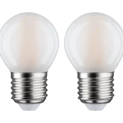 LED-filamenttilamppu Paulmann Drop, E27, 470lm, 5W, 2700K, matta, 2kpl