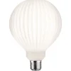 LED-filamenttilamppu Paulmann Lampion Globe, G125, E27, 400lm, 4.3W, 3000K, himmennettävä, valkoinen raita