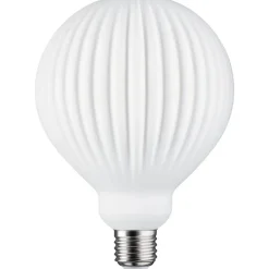 LED-filamenttilamppu Paulmann Lampion Globe, G125, E27, 400lm, 4.3W, 3000K, himmennettävä, valkoinen raita
