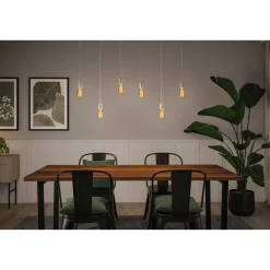 LED-filamenttilamppu Paulmann Rustic Shine Corn, I-muoto, 230V, 300lm, 4.2W, 1800K, himmennettä, kulta