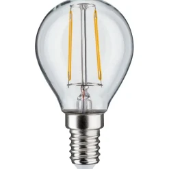 LED-filamenttilamppu Paulmann Drop, E14, 250lm, 2.6W, 2700K, kirkas