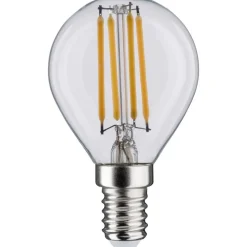 LED-filamenttilamppu Paulmann Drop, E14, 470lm, 5W, 2700K, kirkas