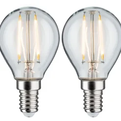 LED-filamenttilamppu Paulmann Drop, E14, 250lm, 2.7W, 2700K, kirkas, 2kpl