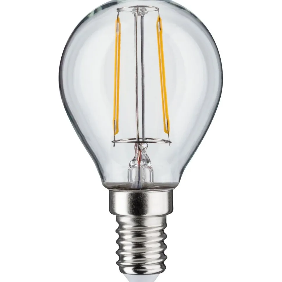 LED-filamenttilamppu Paulmann Drop, E14, 250lm, 2.7W, 2700K, kirkas, 2kpl