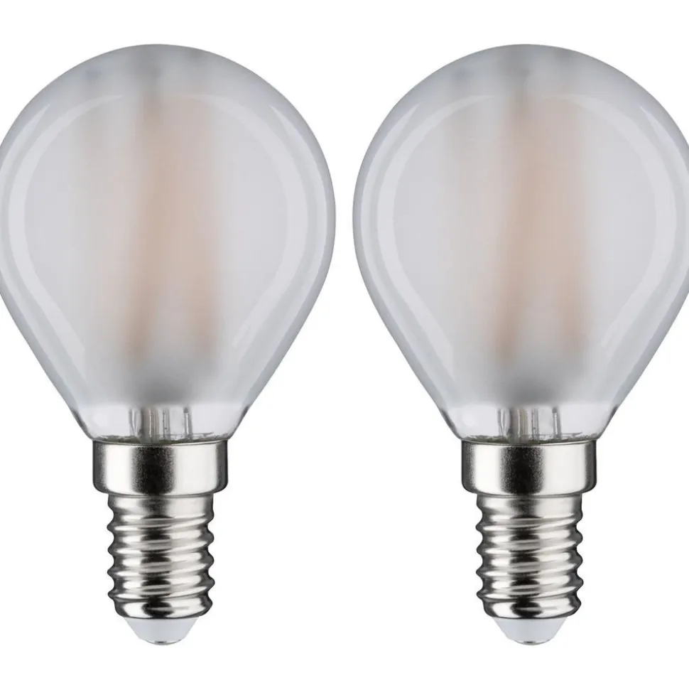 LED-filamenttilamppu Paulmann Drop, E14, 470lm, 4.5W, 2700K, matta, 2kpl