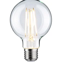 LED-filamenttilamppu Paulmann Globe, G80, E27, 806lm, 7.5W, 2700K, himmennettävä, kirkas
