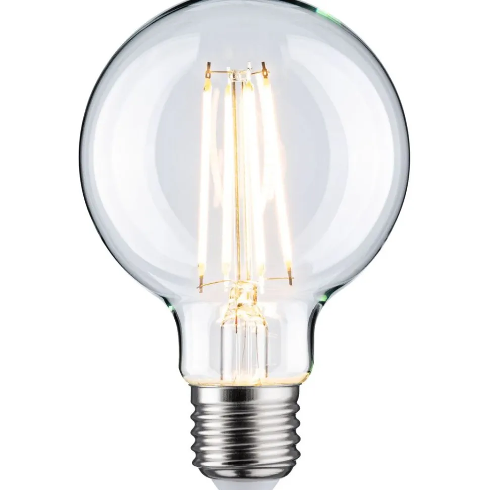 LED-filamenttilamppu Paulmann Globe, G80, E27, 806lm, 7.5W, 2700K, himmennettävä, kirkas