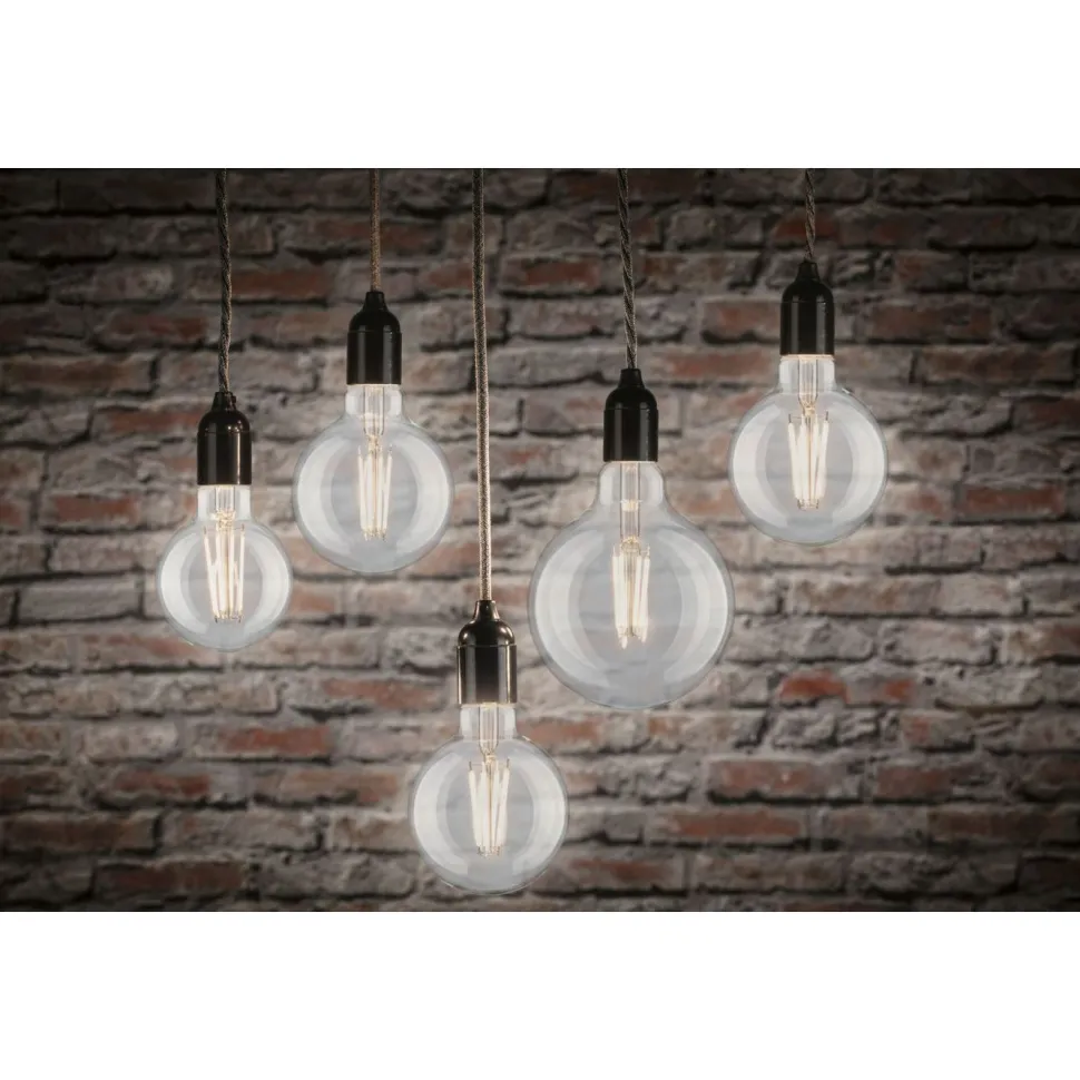 LED-filamenttilamppu Paulmann Globe, G80, E27, 806lm, 7.5W, 2700K, himmennettävä, kirkas