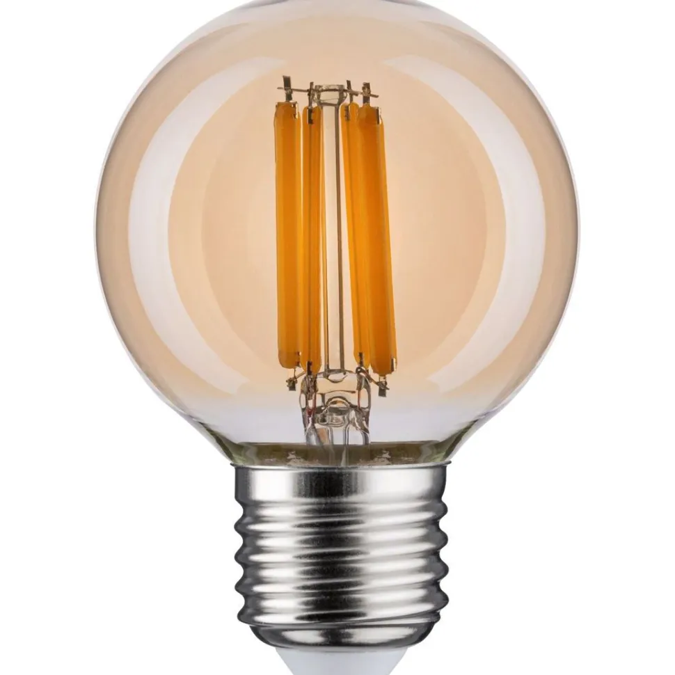 LED-filamenttilamppu Paulmann Globe, G60, E27, 780lm, 7W, 2700K, himmennettävä, kulta