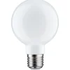 LED-filamenttilamppu Paulmann Globe, G80, E27, 806lm, 7.5W, 2700K, himmennettävä, opaali