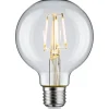 LED-filamenttilamppu Paulmann Globe, G80, E27, 470lm, 4.8W, 2700K, kirkas