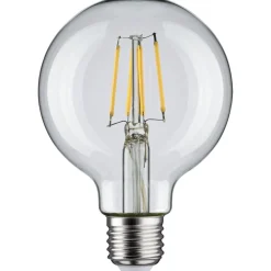 LED-filamenttilamppu Paulmann Globe, G80, E27, 470lm, 4.8W, 4000K, kirkas