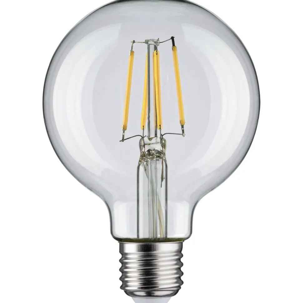 LED-filamenttilamppu Paulmann Globe, G80, E27, 470lm, 4.8W, 4000K, kirkas