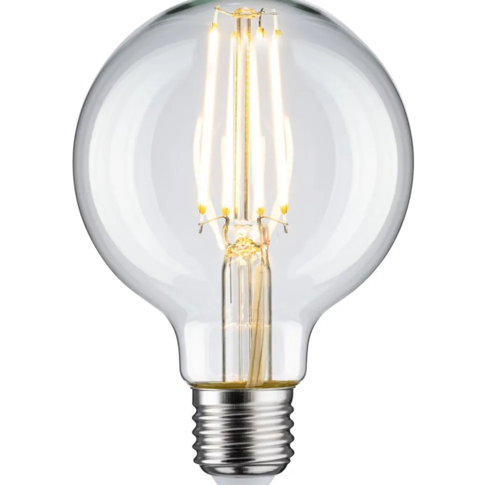 LED-filamenttilamppu Paulmann Globe, G80, E27, 806lm, 7.5W, 2700K, kirkas