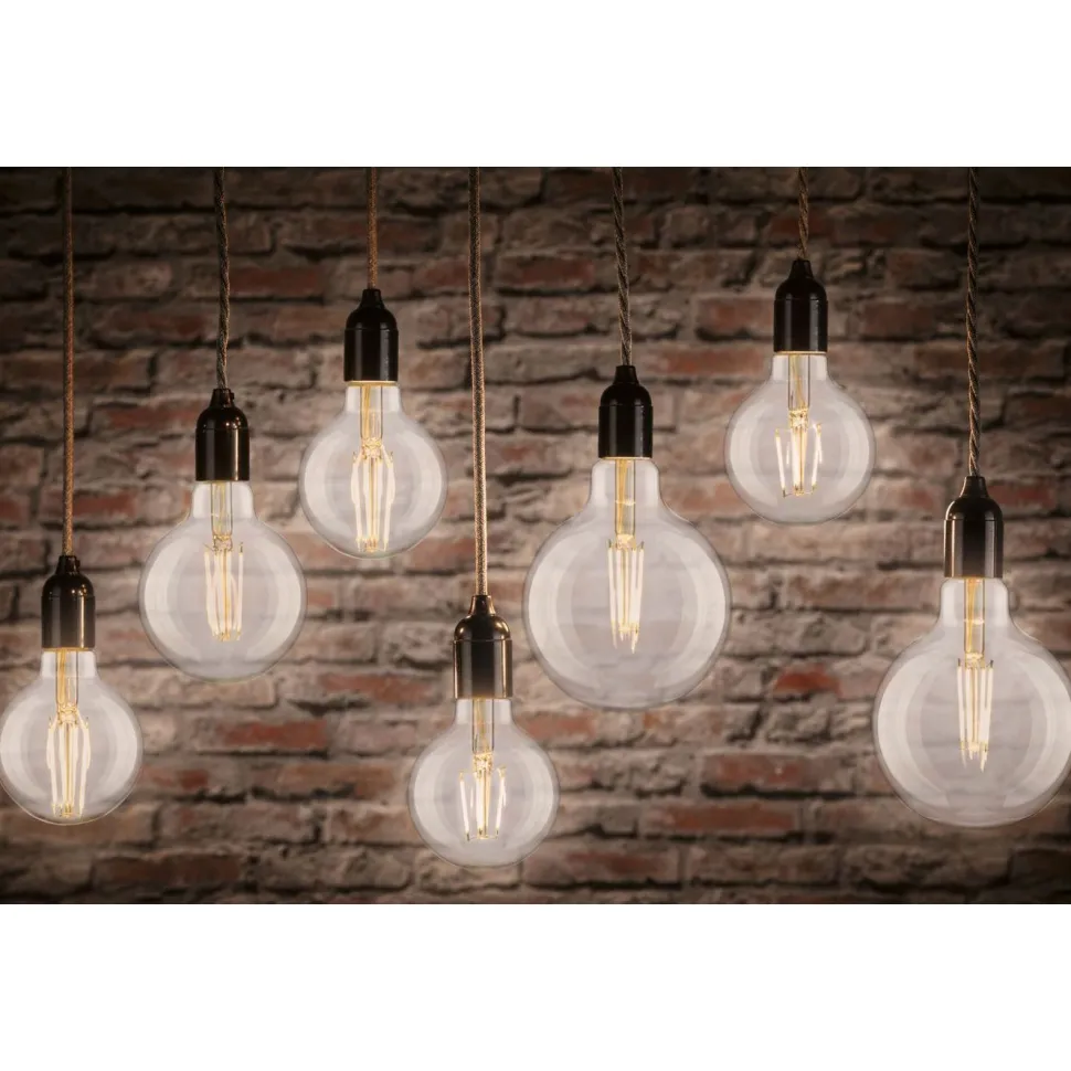 LED-filamenttilamppu Paulmann Globe, G95, E27, 806lm, 7.5W, 2700K, kirkas