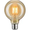 LED-filamenttilamppu Paulmann Globe, G95, E27, 400lm, 6.5W, 1700K, kulta