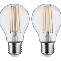 LED-filamenttilamppu Paulmann Pear, E27, 806lm, 7W, 2700K, kirkas, 2kpl