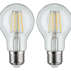 LED-filamenttilamppu Paulmann Pear, E27, 470lm, 5W, 2700K, kirkas, 2kpl