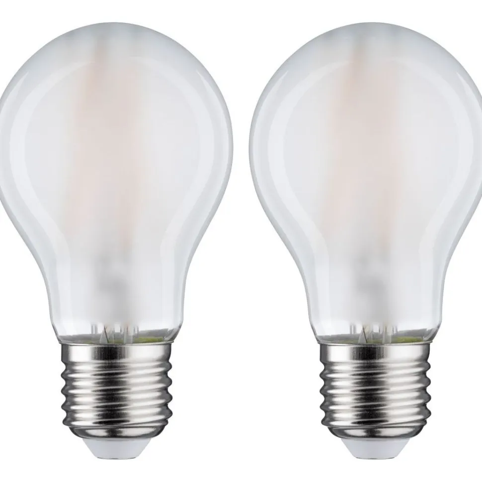 LED-filamenttilamppu Paulmann Pear, E27, 806lm, 7W, 2700K, matta, 2kpl