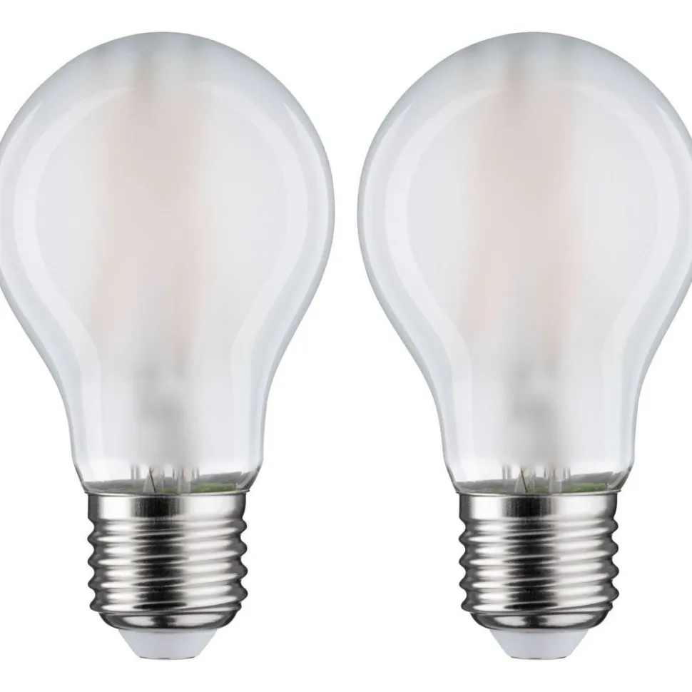 LED-filamenttilamppu Paulmann Pear, E27, 806lm, 7W, 4000K, matta, 2kpl