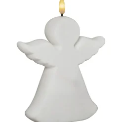 LED-hautakynttilä Star Trading Flamme Angel, 13,5x3,5x18cm, valkoinen