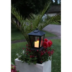LED-hautalyhty Star Trading Serene, 40cm, musta