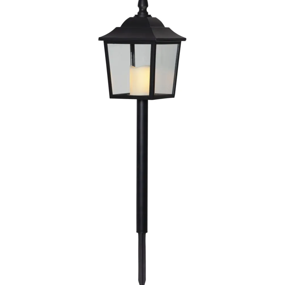 LED-hautalyhty Star Trading Flame, 52cm, musta
