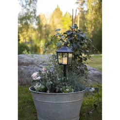 LED-hautalyhty Star Trading Flame, 52cm, musta