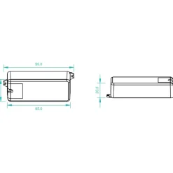 LED-himmennin/vastaanotin FTLIGHT Perfect langaton RF 1-kanavainen 12-36VDC 8A