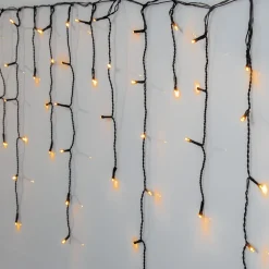 LED-jääpuikkovalosarja Star Trading Golden Warm White 240 valoa 5,9 m