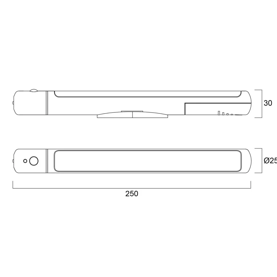 LED-kaappivalaisin Sylvania Cabinet Sense Linear 09W 50lm 4000K liiketunnistimella paristokäyttöinen