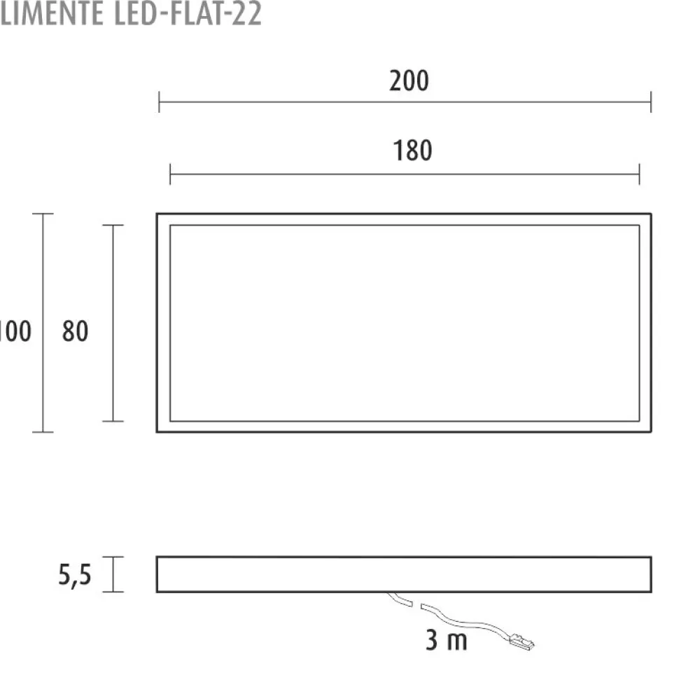 LED-kalustevalaisin Limente LED-Flat 22 7.6 W valkoinen