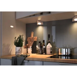 LED-kalustevalaisin Paulmann Clever Connect Trigo, 2.1W, säädettävä värilämpötila, harjattu nikkeli