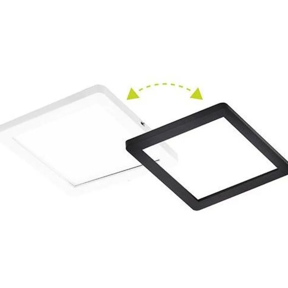 LED-kalustevalaisin Limente Flat 12 LUX erillisvalaisin valkoinen/musta