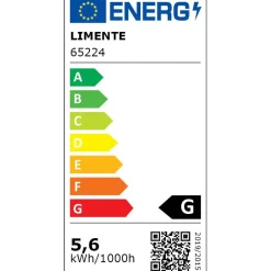 LED-kalustevalaisin Limente Flat 12 LUX 4 kpl + virtalähde valkoinen/musta