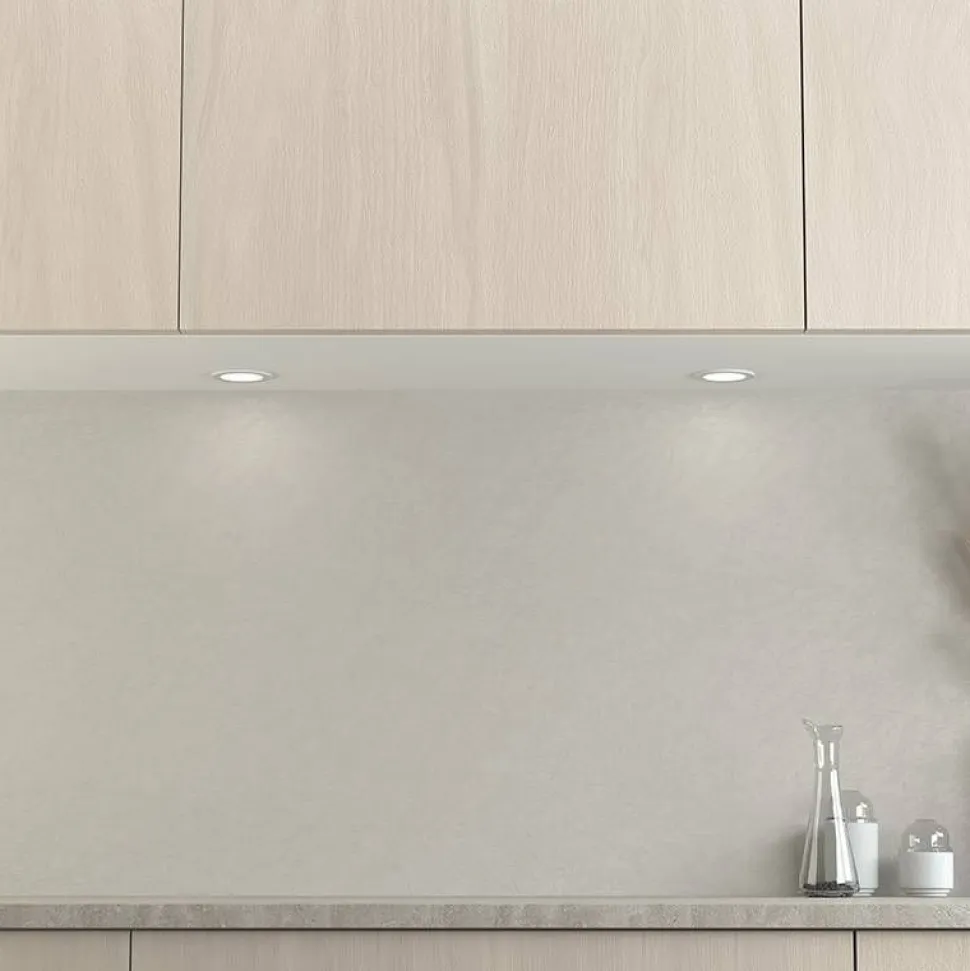 LED-kalustevalaisin Limente LED-LENOX 4000K 4kpl messinki