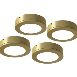LED-kalustevalaisin Limente LED-LENOX 4000K 4kpl messinki