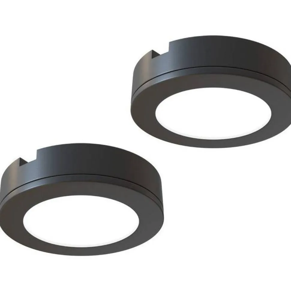 LED-kalustevalaisin Limente LED-LENOX 4000K 2kpl musta