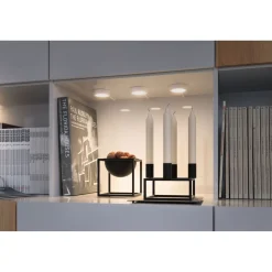 LED-kalustevalaisin Paulmann Clever Connect Disc, 3kpl, säädettävä värilämpötila, mattavalkoinen