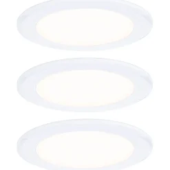 LED-kalustevalaisin Paulmann Ø65mm 3000K upotettava 2.5W 180lm kromi, 3kpl/pkt