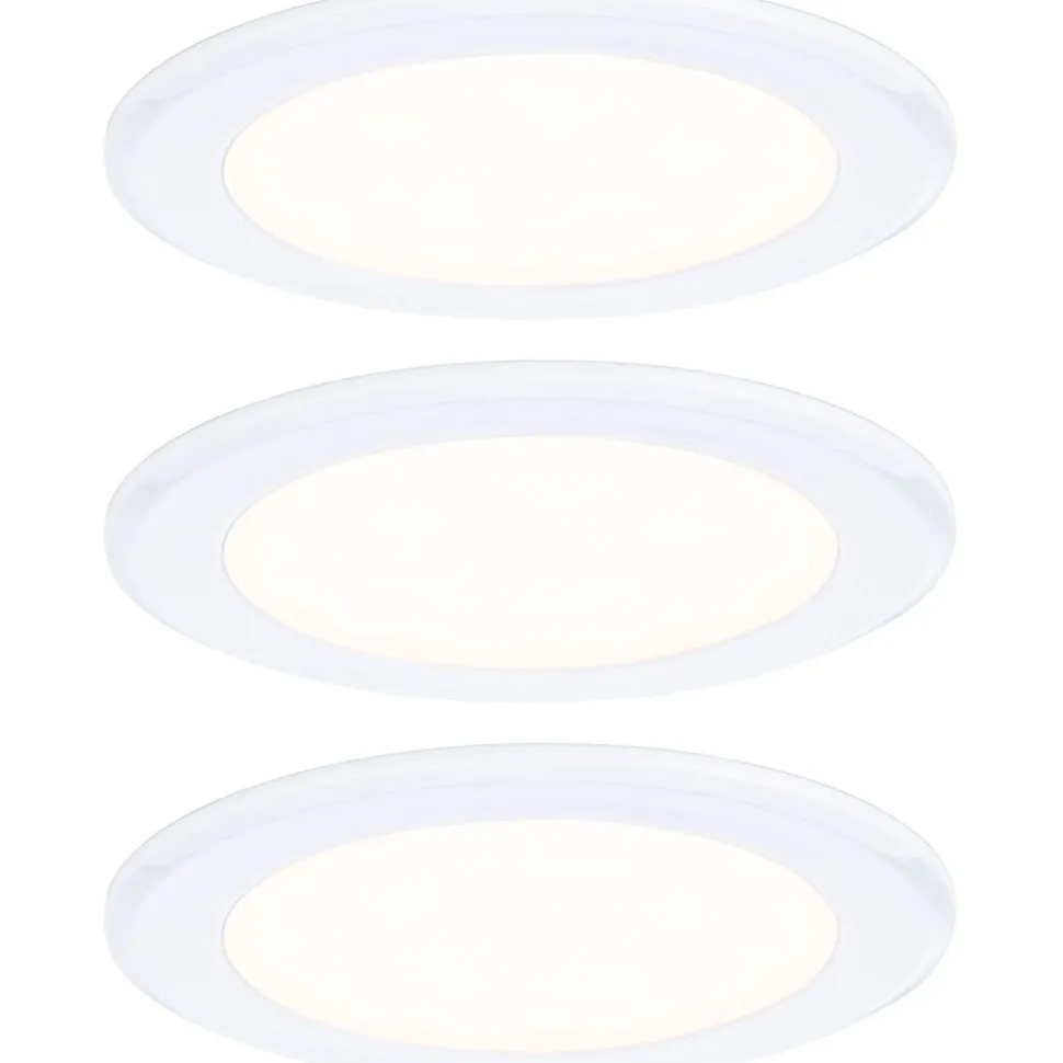 LED-kalustevalaisin Paulmann Ø65mm 3000K upotettava 2.5W 180lm kromi, 3kpl/pkt