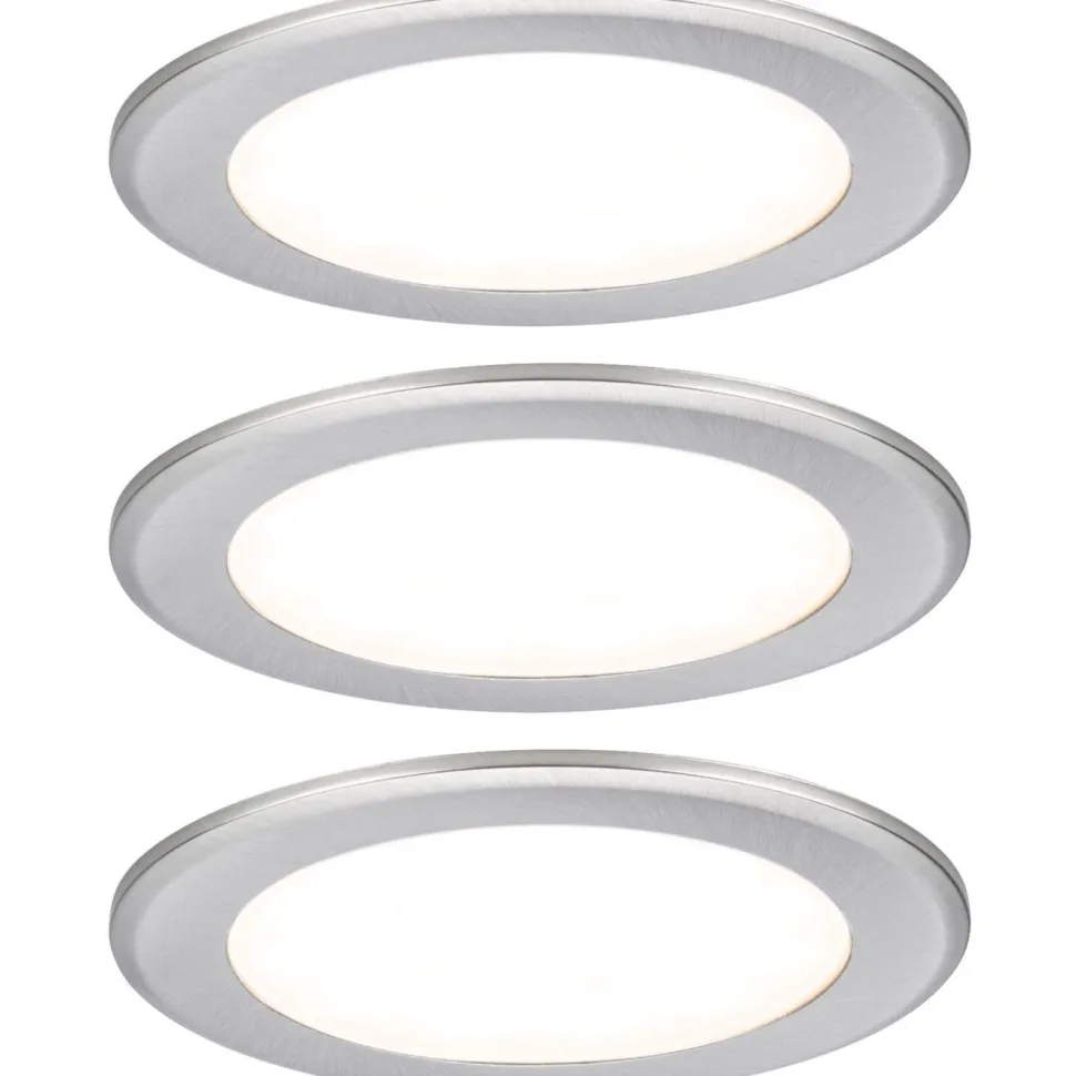 LED-kalustevalaisin Paulmann Ø65mm 3000K upotettava 2.5W 180lm kromi, 3kpl/pkt