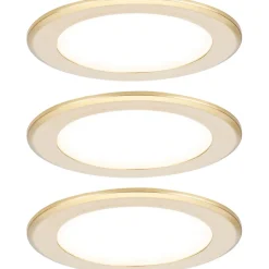 LED-kalustevalaisin Paulmann Ø65mm 3000K upotettava 2.5W 180lm kromi, 3kpl/pkt