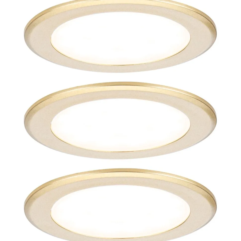LED-kalustevalaisin Paulmann Ø65mm 3000K upotettava 2.5W 180lm kromi, 3kpl/pkt