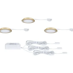 LED-kalustevalaisin Paulmann Ø65mm 3000K upotettava 2.5W 180lm kromi, 3kpl/pkt