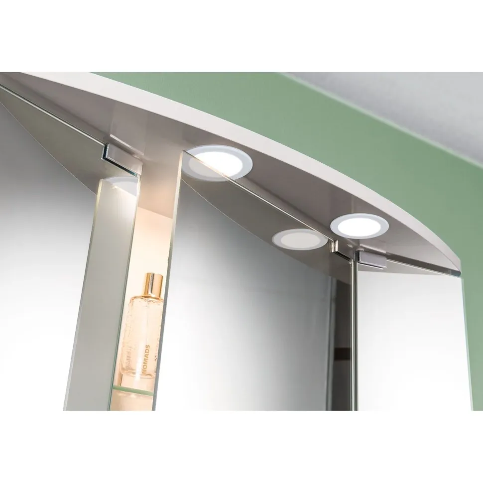 LED-kalustevalaisin Paulmann Ø65mm 3000K upotettava 2.5W 180lm kromi, 3kpl/pkt