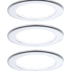 LED-kalustevalaisin Paulmann Ø65mm 3000K upotettava 2.5W 180lm kromi, 3kpl/pkt