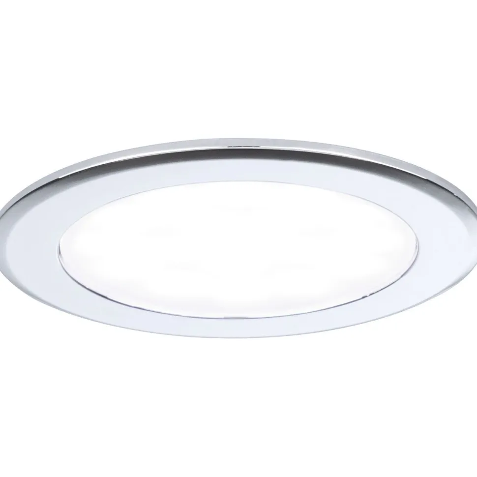 LED-kalustevalaisin Paulmann Ø65mm 3000K upotettava 2.5W 180lm kromi, 3kpl/pkt